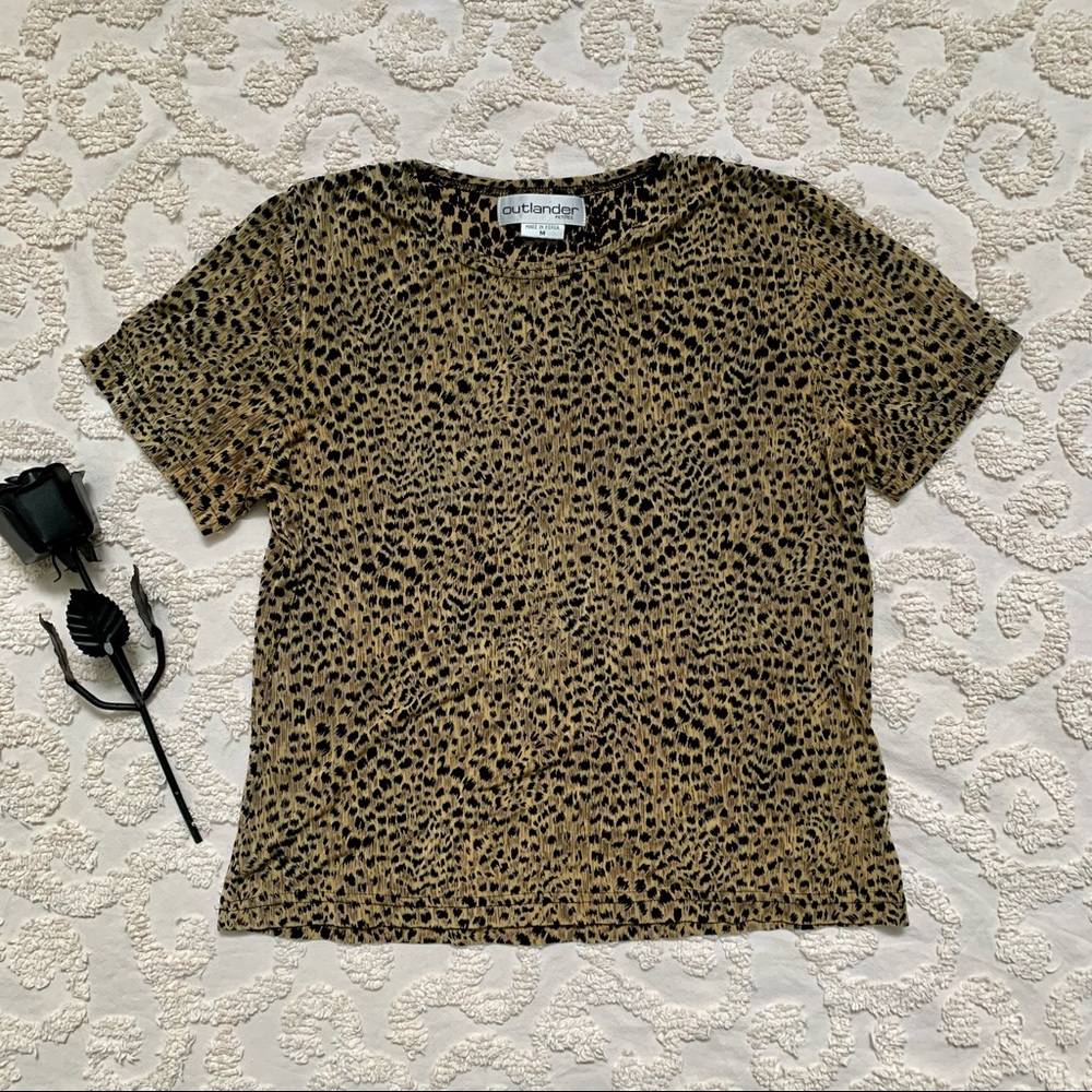 Vintage Cheetah Print top medium